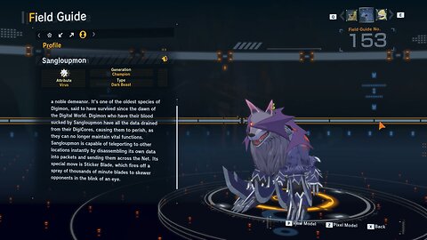 sangloupmon all digivolution/de-digivolution/profile Digimon Story Time Stranger