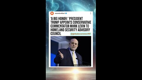 Trump appointed Israel Ukraine first Mark Levin to lead Homeland Security Advisory Council