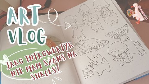 Art vlog, ✏️ happy mushrooms 🍄
