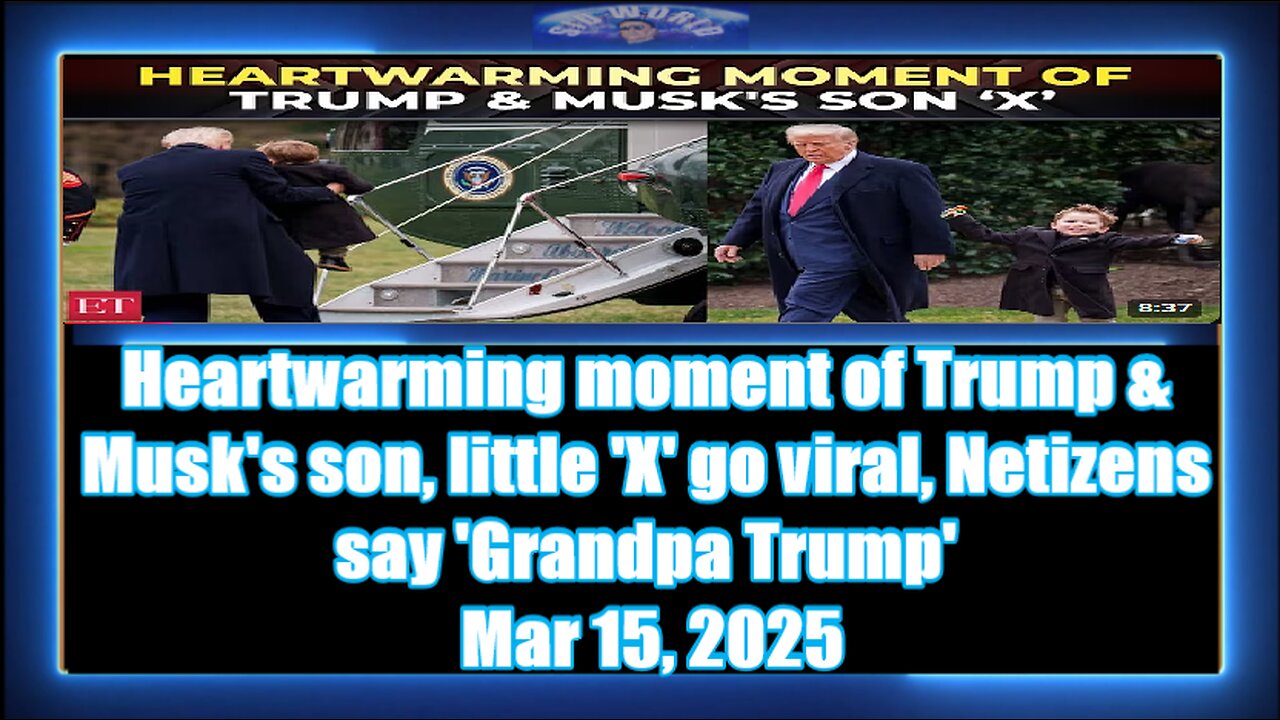 Heartwarming moment of Trump & Musk's son, little 'X' go viral, Netizens say 'Grandpa Trump'