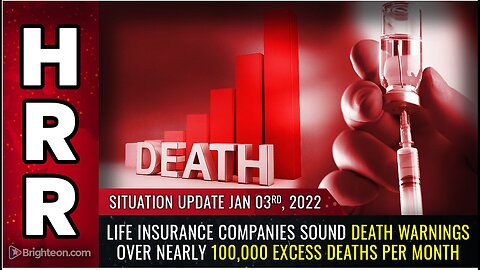 "Death Warnings Issued by Life Insurance Companies Over 100,000 Excess Deaths Monthly"