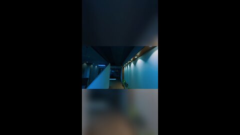 Office corridor with lighting #interior #office