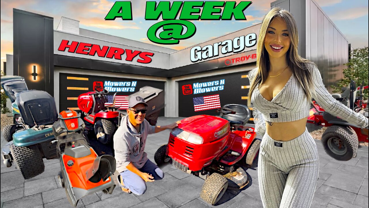 A week in the life of a small engine Youtuber! Pick Fix Flip shenanigans at Henry’s Garage!