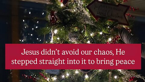 Jesus brought peace to our chaos ❤️