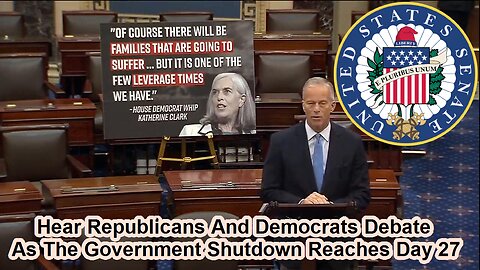 Hear Republicans and Democrats debate as the government shutdown reaches day 27 - October 27, 2025