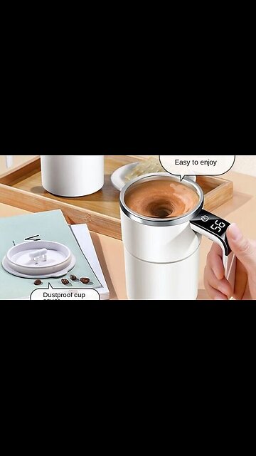 Portable Rechargeable Stainless Steel Automatic Mixer Stirring Coffee Mug