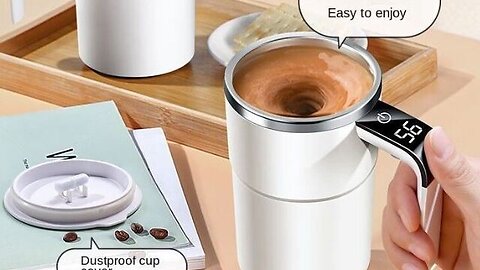Portable Rechargeable Stainless Steel Automatic Mixer Stirring Coffee Mug
