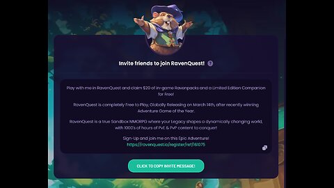 Sign-Up and join me on this Epic Adventure!🪓 Raven Quest ⚔