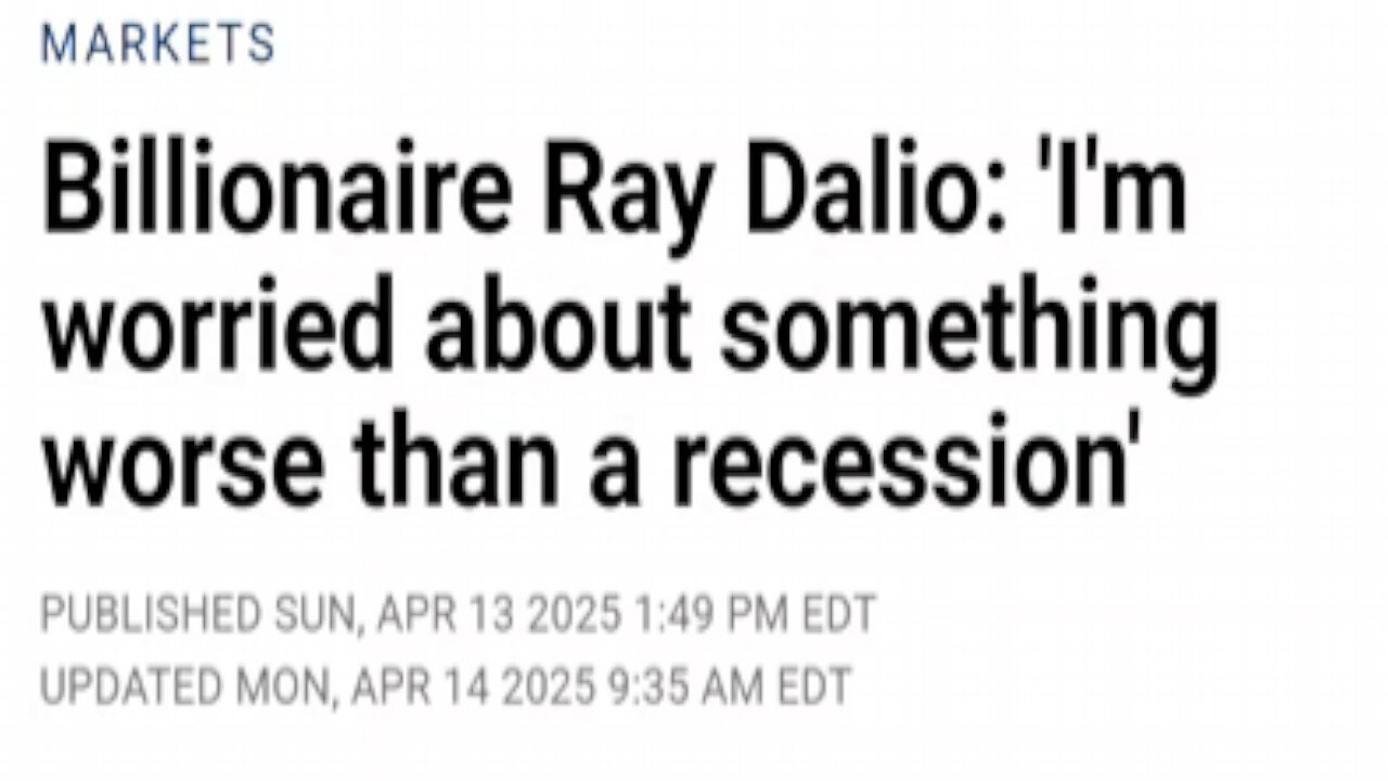 "SOMETHING WORSE THAN A RECESSION" IS COMING!