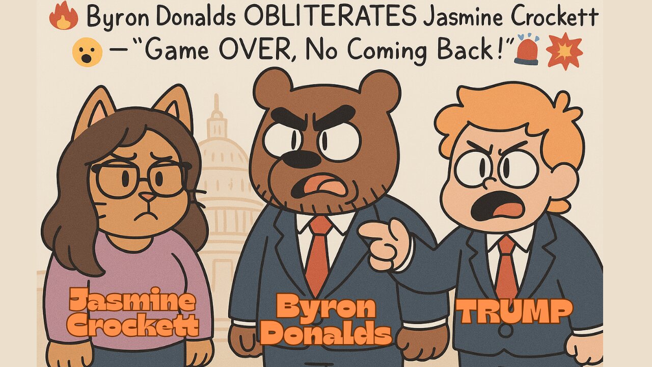 🔥 Byron Donalds OBLITERATES Jasmine Crockett 😱 — “Game OVER, No Coming Back!” 🚨💥
