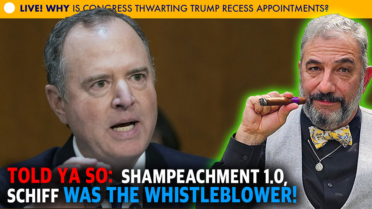 The LIVE Mike Church Show PREVIEW - Told Ya So: Adam Schiff WAS The Whistleblower