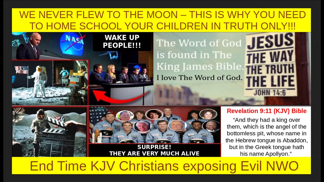 WE NEVER FLEW TO THE MOON – THIS IS WHY YOU NEED TO HOME SCHOOL YOUR CHILDREN IN TRUTH ONLY!!!
