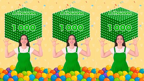 Learn to Count to 1000 for Kids | Numbers 1-1000 in English #learning #kids #numbers #figures #math