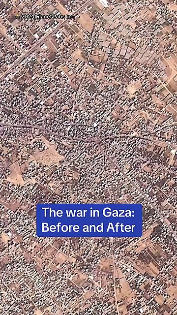 picture of Gaza before and after war war#israel