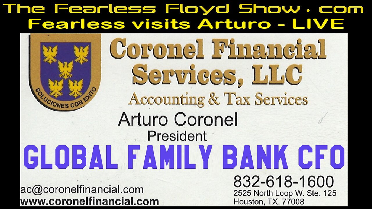 Visiting the Global Family Bank - LIVE!