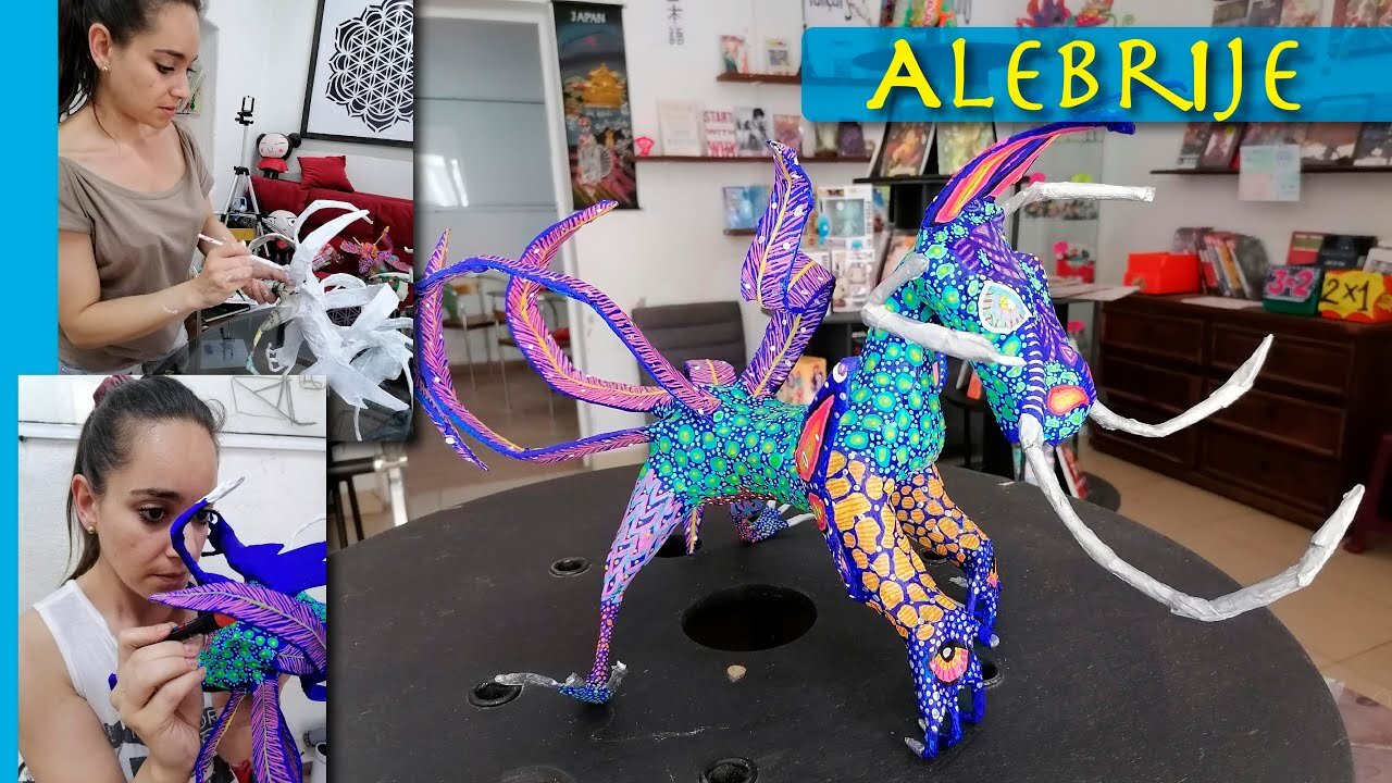 PINTURA del Alebrije que hicimos en el taller