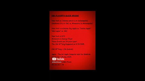 QUICK DECODE NBA FINALS