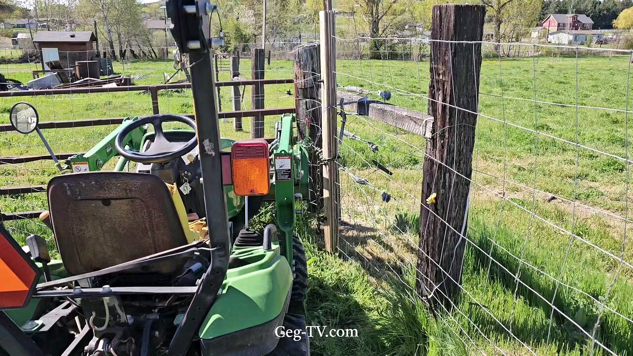 Graham Family Farm: T-post Clipping