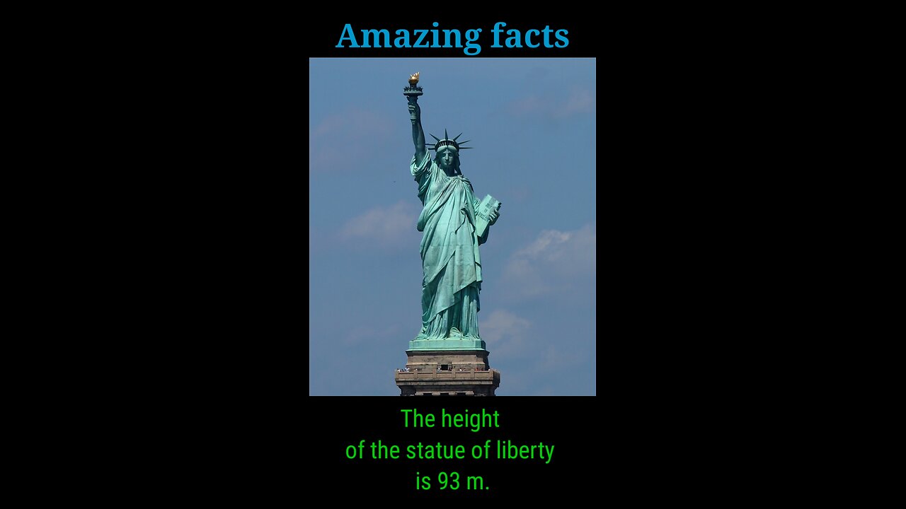 Amazing facts about statue of Liberty?