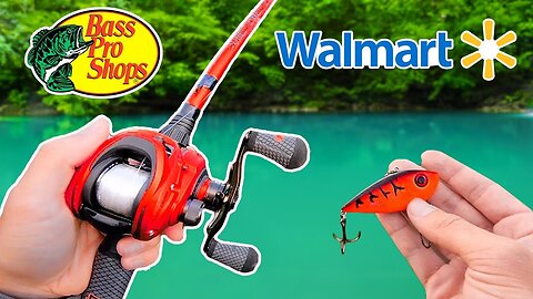 $100 Walmart vs Bass Pro Shops Budget Fishing Challenge