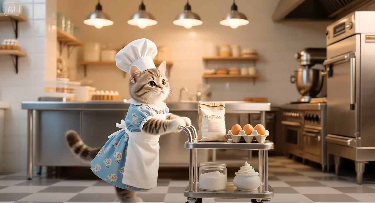 Heartwarming Cat Story From Stray to Baking a Birthday Cake for Mom/お母さんが誕生日ケーキを焼
