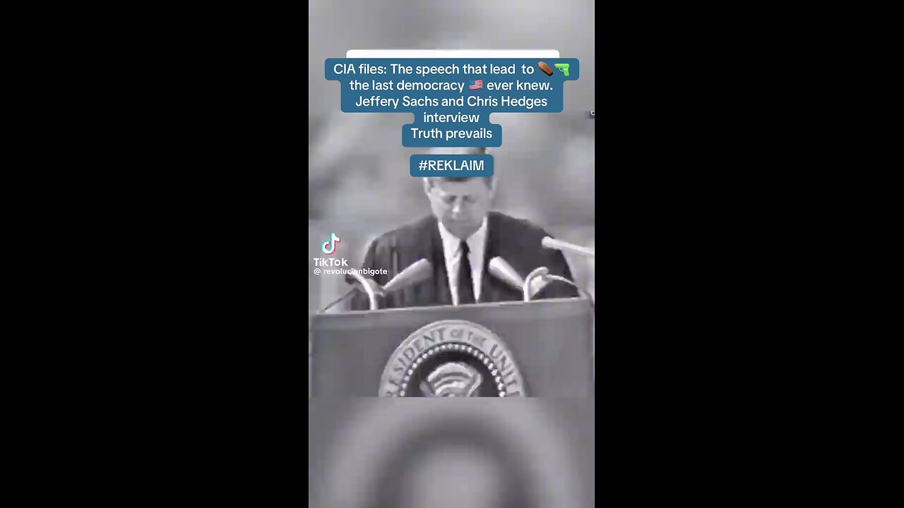 The speech that got JFK eliminated
