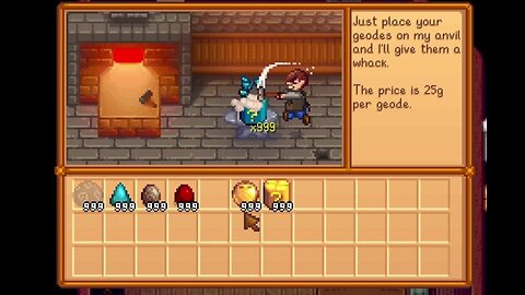 Breaking Stardew Valley Geodes takes forever, but not with this mod.