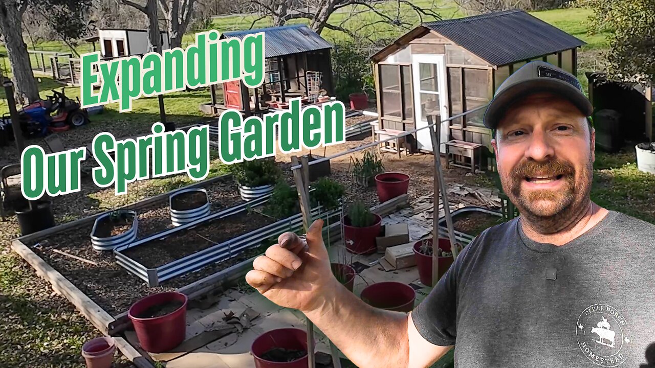 Turning Compost into FOOD! Spring Garden Expansion Begins!
