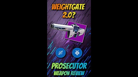 Bungie Doesn’t Want You Having THIS Roll - Prosecutor Weaon Review #destiny2 #weaponreview #godroll
