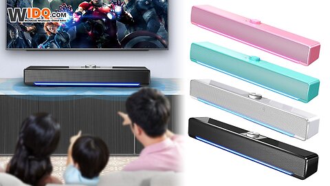 🔊 RGB Bluetooth Computer Soundbar – Light Up Your Desk! 🌈