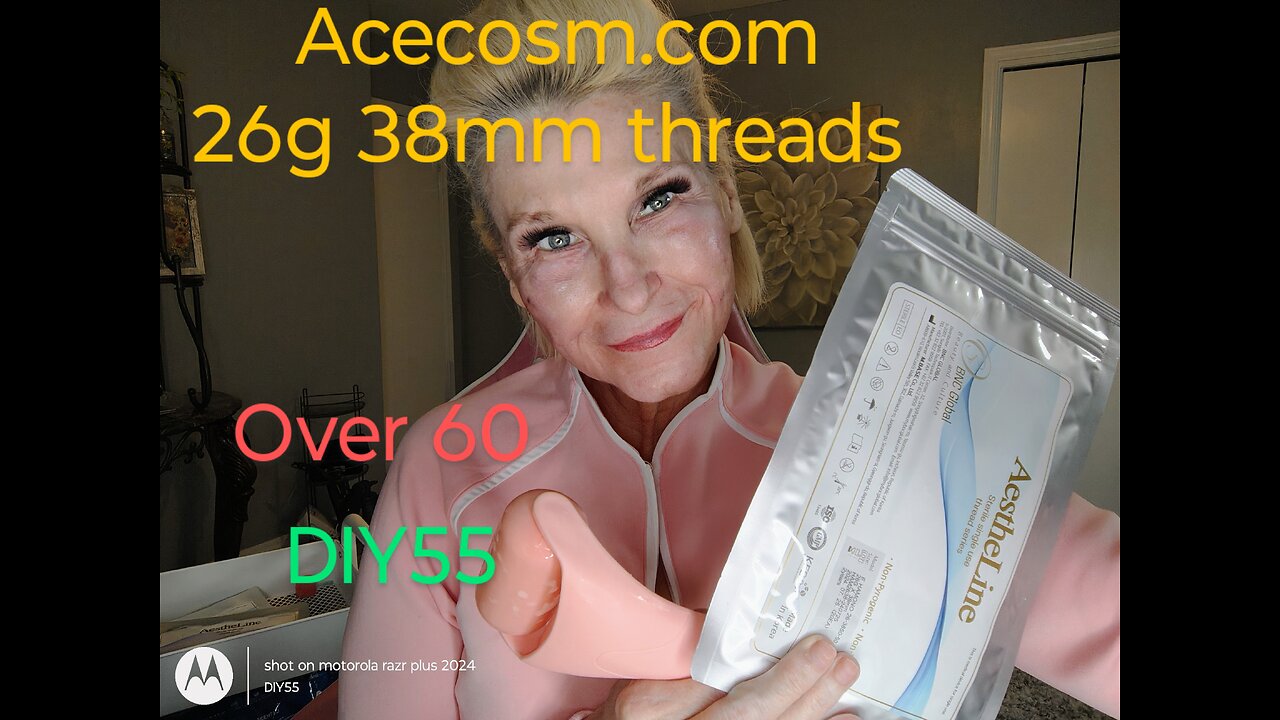 Over 60 aging face Acecosm.com DIY55 thread size 26g 38mm Threads