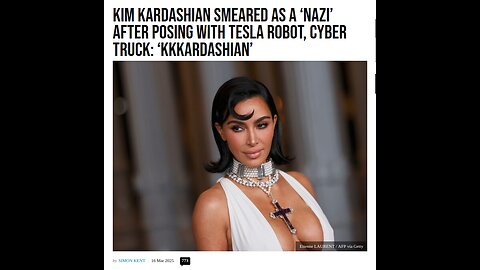 LEFT is Calling Kim Kardashian a NAZI for Photo Shoot with Cyber Truck