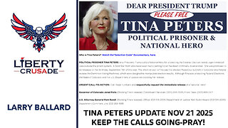 TINA PETERS UPDATE NOV 21 2025