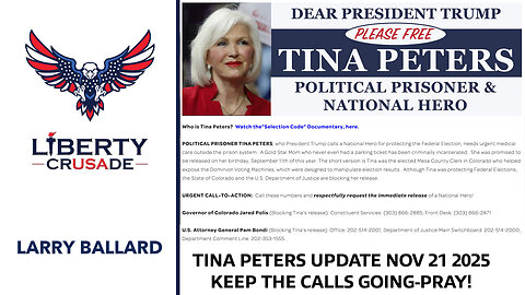 TINA PETERS UPDATE NOV 21 2025