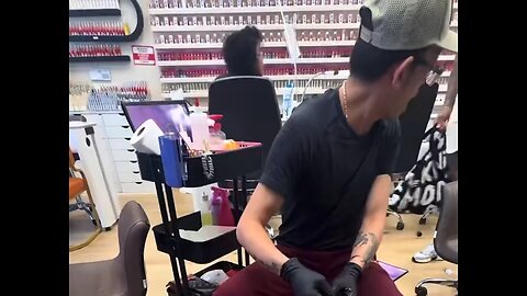 Nail salon in California gets trashed when irate black woman goesberserk. She claims they ruined her