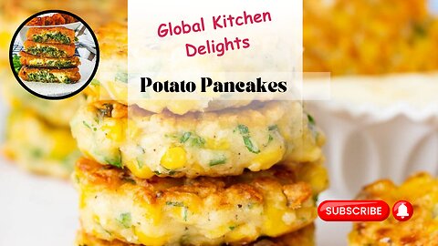 Potato pancakes with spinach – tastier than pizza! Ready in just ! Global Kitchen Delights !