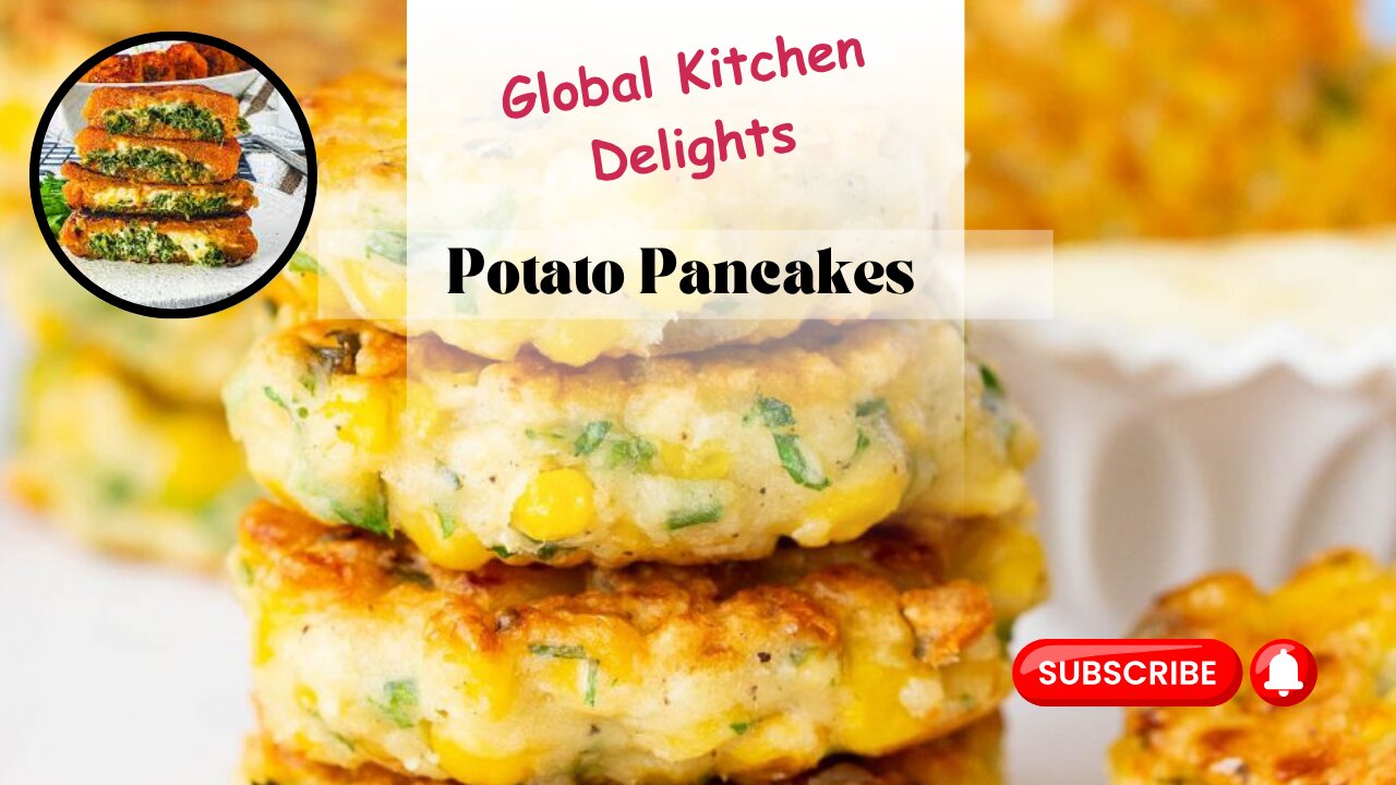 Potato pancakes with spinach – tastier than pizza! Ready in just ! Global Kitchen Delights !