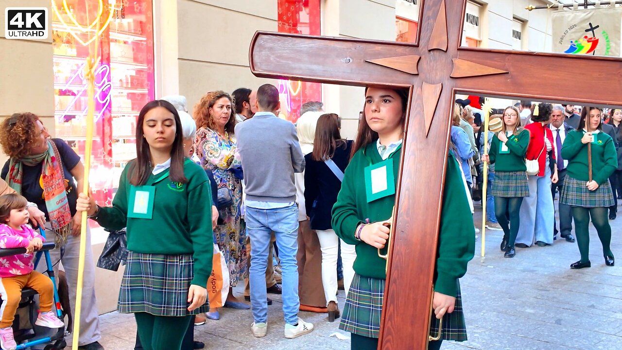 Ancient Religious Procession 🙏 Children’s Only Event 🎺 Procesión Colegios Diocesanos Málaga, Spain