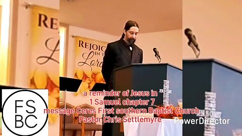 a reminder of Jesus in 1 Samuel chapter 7 Ceres First southern Baptist Church #theoutlawpreacher