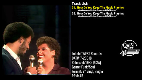James Ingram & Patti Austin – How Do You Keep The Music Playing (Full Record) – 1982 – CAT.# 7-29618