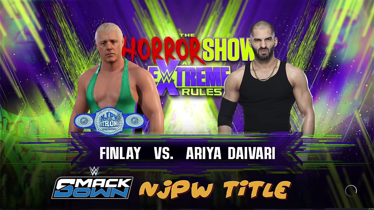 WWE 2k22 Finlay(c) vs Ariya Daivari NJPWTitle