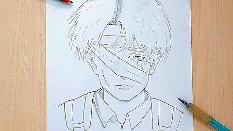 How To Draw Levi Ackeman - Attack on Titan ⧸ Shingeki no Kyojin ⧸ 進撃の巨人