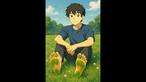 Barefoot Grounding (Earthing) — Grass-Stained Soles at the Park | Relaxing Nature ASMR #feet #ATX