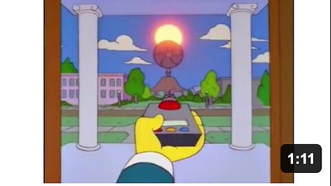1995 Simpsons episode where Mr. Burns deliberately blocks out the Sun in order to make everybody dependent on his power plant