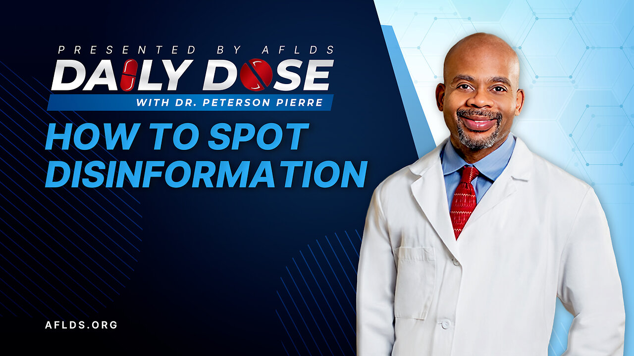 Daily Dose: 'How To Spot Disinformation' with Dr. Peterson Pierre