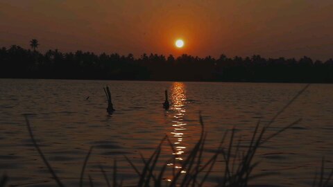 Time Lapse Of Sun Setting