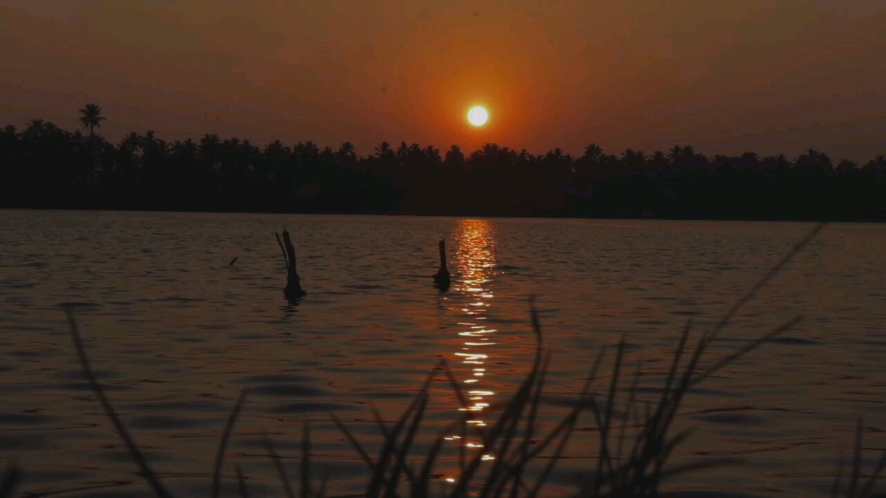 Time Lapse Of Sun Setting