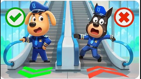 🔴LIVE | Escalator Mall Adventure | Kids Learn Mall Safety Rules | Cartoon | Sheriff Labrador