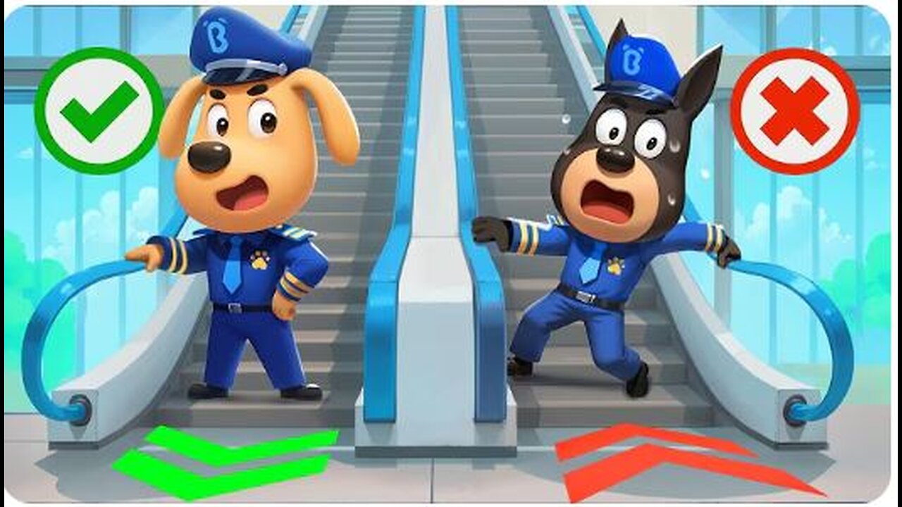 🔴LIVE | Escalator Mall Adventure | Kids Learn Mall Safety Rules | Cartoon | Sheriff Labrador
