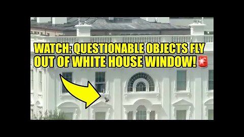 Internet Erupts As Objects Fly Out Of White House Window🚨